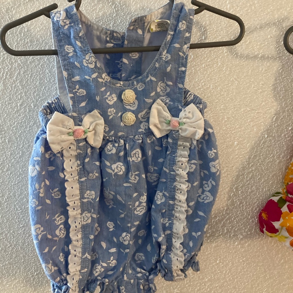 Vintage ruffle rompers